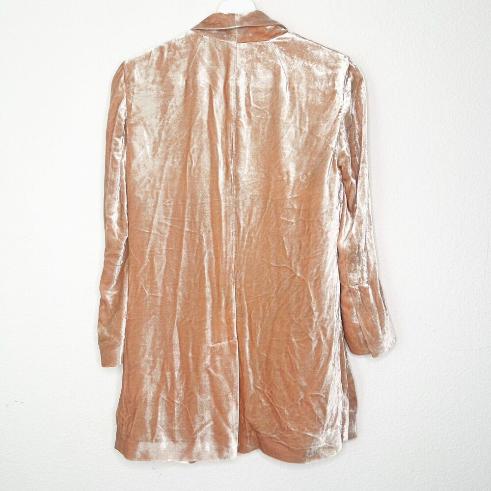 A.L.C. Ford Pink Crushed Velvet Blazer 0 - Picture 8 of 10
